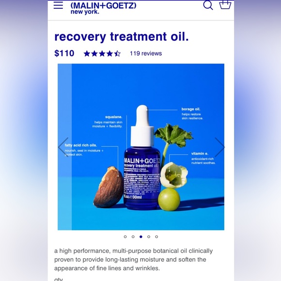 Malin+goetz recovery treatment oil - Picture 7 of 13